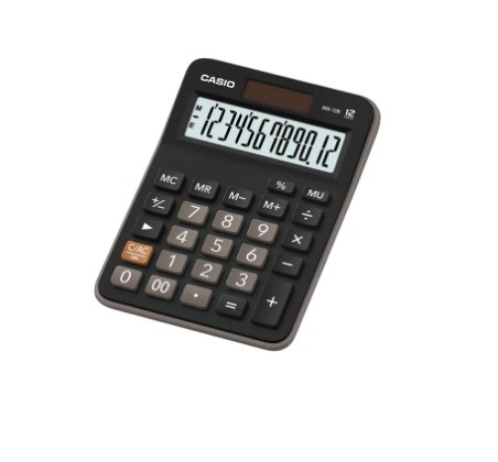 Casio MX-12B 12 Digit Desktop Calculator Black MX-12B-W-EC