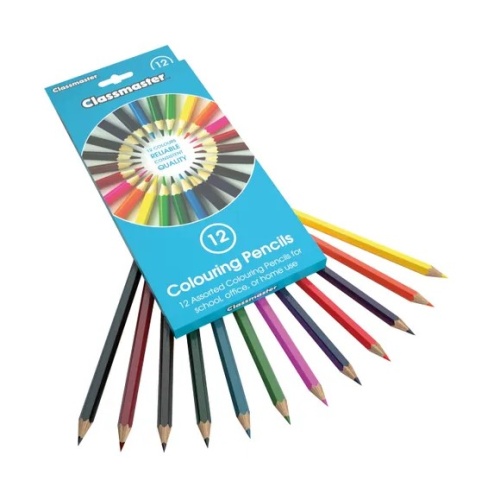 Classmaster Colouring Pencils Assorted (Pack of 12) CPW12