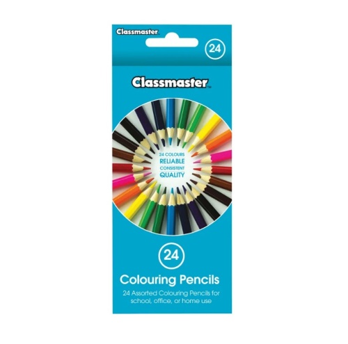 Classmaster Colouring Pencils Assorted (Pack of 24) CPW24