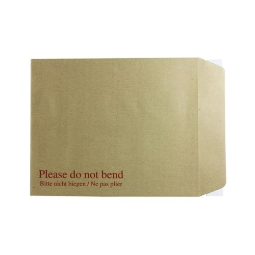 Q-Connect Envelope 267x216mm Board Back Peel and Seal 115gsm Manilla (Pack of 125)