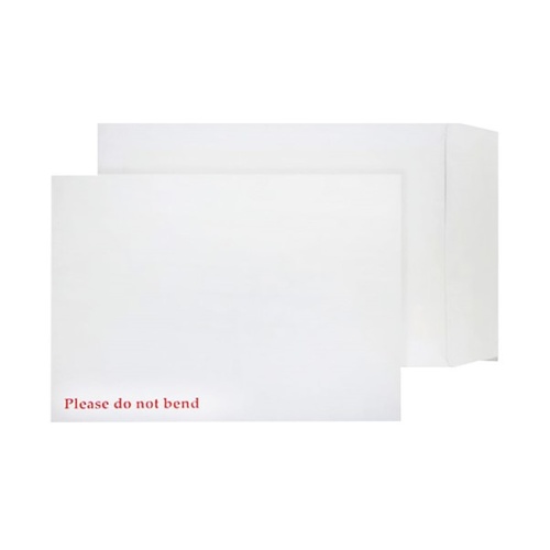 Q-Connect C4 Envelopes Board Back Peel and Seal 120gsm White (Pack of 125)