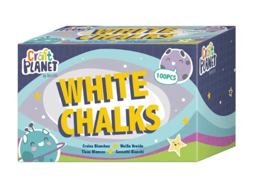 Study Time Chalk White (100 Pack) EDU211