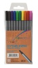 ValueX Fineliner Pen 0.4mm Line Assorted Colours (Pack 10) - 729700