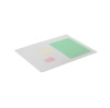 Durable Desk Mat with Contoured Edges 530x400mm Polypropylene Transparent 712219