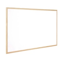 Q-Connect Wooden Frame Whiteboard 600x400mm KF03570