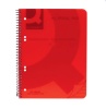 Q-Connect Spiral Bound Polypropylene Notebook 160 Pages A5 Red (Pack of 5) KF10035